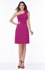 Sexy A-line One Shoulder Sleeveless Mini Plus Size Bridesmaid Dresses