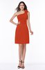 Sexy A-line One Shoulder Sleeveless Mini Plus Size Bridesmaid Dresses
