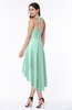 Casual A-line Sleeveless Zip up Chiffon Asymmetric Plus Size Bridesmaid Dresses