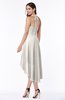 Casual A-line Sleeveless Zip up Chiffon Asymmetric Plus Size Bridesmaid Dresses