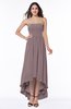 Romantic A-line Strapless Sleeveless Zipper Hi-Lo Plus Size Bridesmaid Dresses