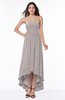 Romantic A-line Strapless Sleeveless Zipper Hi-Lo Plus Size Bridesmaid Dresses