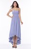 Romantic A-line Strapless Sleeveless Zipper Hi-Lo Plus Size Bridesmaid Dresses