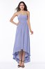 Romantic A-line Strapless Sleeveless Zipper Hi-Lo Plus Size Bridesmaid Dresses