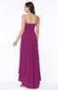 Romantic A-line Strapless Sleeveless Zipper Hi-Lo Plus Size Bridesmaid Dresses