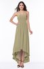 Romantic A-line Strapless Sleeveless Zipper Hi-Lo Plus Size Bridesmaid Dresses