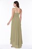 Romantic A-line Strapless Sleeveless Zipper Hi-Lo Plus Size Bridesmaid Dresses