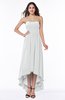 Romantic A-line Strapless Sleeveless Zipper Hi-Lo Plus Size Bridesmaid Dresses