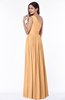 Elegant Asymmetric Neckline Chiffon Floor Length Pleated Plus Size Bridesmaid Dresses