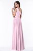 Elegant Asymmetric Neckline Chiffon Floor Length Pleated Plus Size Bridesmaid Dresses