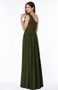 Elegant Asymmetric Neckline Chiffon Floor Length Pleated Plus Size Bridesmaid Dresses