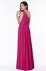 Elegant Asymmetric Neckline Chiffon Floor Length Pleated Plus Size Bridesmaid Dresses
