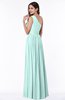 Elegant Asymmetric Neckline Chiffon Floor Length Pleated Plus Size Bridesmaid Dresses