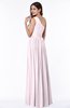 Elegant Asymmetric Neckline Chiffon Floor Length Pleated Plus Size Bridesmaid Dresses