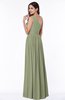 Elegant Asymmetric Neckline Chiffon Floor Length Pleated Plus Size Bridesmaid Dresses