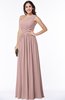 Elegant Asymmetric Neckline Chiffon Floor Length Pleated Plus Size Bridesmaid Dresses