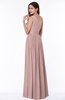 Elegant Asymmetric Neckline Chiffon Floor Length Pleated Plus Size Bridesmaid Dresses