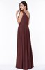 Elegant Asymmetric Neckline Chiffon Floor Length Pleated Plus Size Bridesmaid Dresses