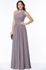 Elegant Asymmetric Neckline Chiffon Floor Length Pleated Plus Size Bridesmaid Dresses