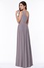 Elegant Asymmetric Neckline Chiffon Floor Length Pleated Plus Size Bridesmaid Dresses