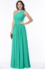Elegant Asymmetric Neckline Chiffon Floor Length Pleated Plus Size Bridesmaid Dresses