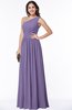 Elegant Asymmetric Neckline Chiffon Floor Length Pleated Plus Size Bridesmaid Dresses