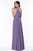 Elegant Asymmetric Neckline Chiffon Floor Length Pleated Plus Size Bridesmaid Dresses