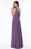 Elegant Asymmetric Neckline Chiffon Floor Length Pleated Plus Size Bridesmaid Dresses