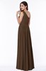 Elegant Asymmetric Neckline Chiffon Floor Length Pleated Plus Size Bridesmaid Dresses