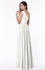 Elegant Asymmetric Neckline Chiffon Floor Length Pleated Plus Size Bridesmaid Dresses