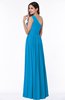 Elegant Asymmetric Neckline Chiffon Floor Length Pleated Plus Size Bridesmaid Dresses