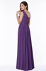 Elegant Asymmetric Neckline Chiffon Floor Length Pleated Plus Size Bridesmaid Dresses
