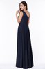 Elegant Asymmetric Neckline Chiffon Floor Length Pleated Plus Size Bridesmaid Dresses