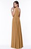 Elegant Asymmetric Neckline Chiffon Floor Length Pleated Plus Size Bridesmaid Dresses