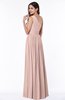 Elegant Asymmetric Neckline Chiffon Floor Length Pleated Plus Size Bridesmaid Dresses