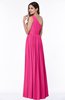 Elegant Asymmetric Neckline Chiffon Floor Length Pleated Plus Size Bridesmaid Dresses