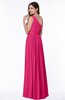 Elegant Asymmetric Neckline Chiffon Floor Length Pleated Plus Size Bridesmaid Dresses