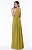 Elegant Asymmetric Neckline Chiffon Floor Length Pleated Plus Size Bridesmaid Dresses