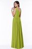 Elegant Asymmetric Neckline Chiffon Floor Length Pleated Plus Size Bridesmaid Dresses