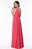 Elegant Asymmetric Neckline Chiffon Floor Length Pleated Plus Size Bridesmaid Dresses