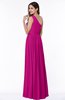 Elegant Asymmetric Neckline Chiffon Floor Length Pleated Plus Size Bridesmaid Dresses