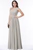 Elegant Asymmetric Neckline Chiffon Floor Length Pleated Plus Size Bridesmaid Dresses