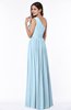 Elegant Asymmetric Neckline Chiffon Floor Length Pleated Plus Size Bridesmaid Dresses