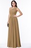 Elegant Asymmetric Neckline Chiffon Floor Length Pleated Plus Size Bridesmaid Dresses