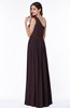 Elegant Asymmetric Neckline Chiffon Floor Length Pleated Plus Size Bridesmaid Dresses