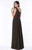 Elegant Asymmetric Neckline Chiffon Floor Length Pleated Plus Size Bridesmaid Dresses