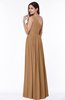 Elegant Asymmetric Neckline Chiffon Floor Length Pleated Plus Size Bridesmaid Dresses