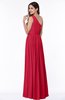 Elegant Asymmetric Neckline Chiffon Floor Length Pleated Plus Size Bridesmaid Dresses