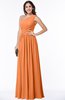 Elegant Asymmetric Neckline Chiffon Floor Length Pleated Plus Size Bridesmaid Dresses