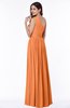 Elegant Asymmetric Neckline Chiffon Floor Length Pleated Plus Size Bridesmaid Dresses